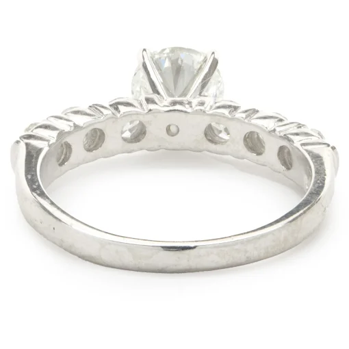 Platinum Round Brilliant Cut Diamond Engagement Ring