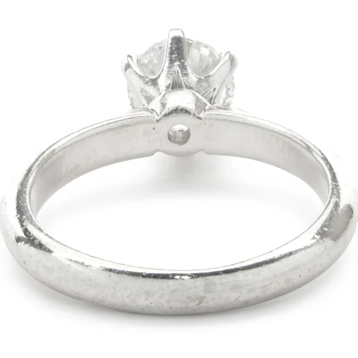 Platinum Round Brilliant Cut Diamond Engagement Ring