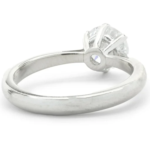 Platinum Round Brilliant Cut Diamond Engagement Ring