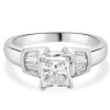 Platinum Round Diamond Engagement Ring