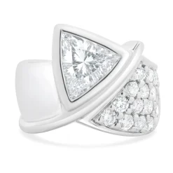 Platinum Trillion Cut Diamond Engagement Ring