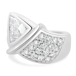 Platinum Trillion Cut Diamond Engagement Ring