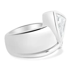 Platinum Trillion Cut Diamond Engagement Ring
