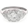 Platinum Vintage Art Deco Diamond Ring