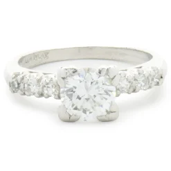 Platinum Vintage Art Deco Diamond Engagement Ring