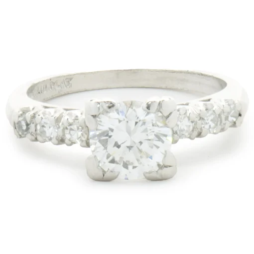 Platinum Vintage Art Deco Diamond Engagement Ring