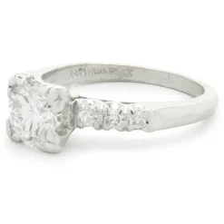 Platinum Vintage Art Deco Diamond Engagement Ring