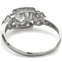 Platinum Vintage Art Deco Diamond Ring