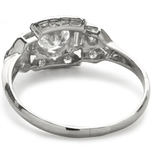 Platinum Vintage Art Deco Diamond Ring