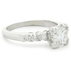 Platinum Vintage Art Deco Diamond Engagement Ring