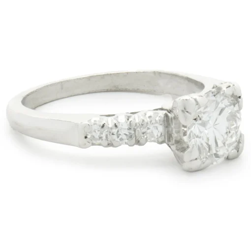 Platinum Vintage Art Deco Diamond Engagement Ring