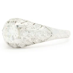 Platinum Vintage Art-Deco Diamond Engagement Ring