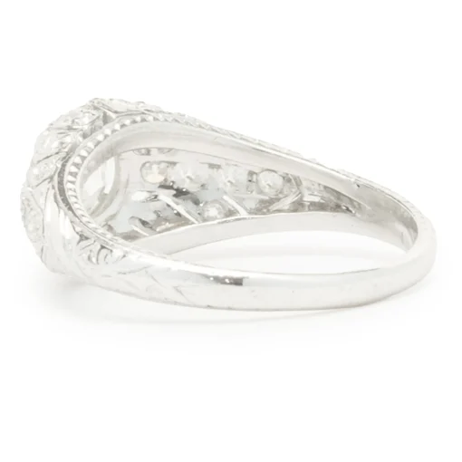 Platinum Vintage Art-Deco Diamond Engagement Ring