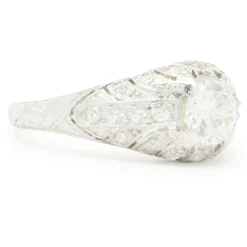 Platinum Vintage Art-Deco Diamond Engagement Ring