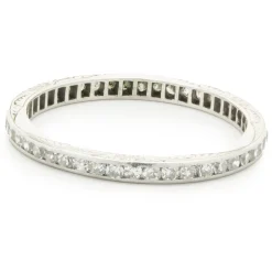 Platinum Vintage Diamond Band