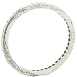 Platinum Vintage Diamond Band