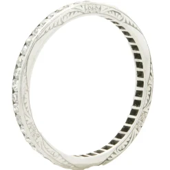 Platinum Vintage Diamond Band
