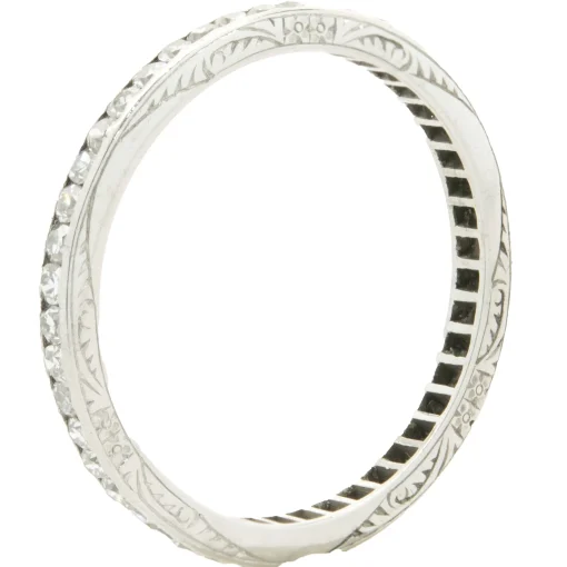 Platinum Vintage Diamond Band