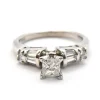 Princess Cut 0.40 Carat Diamond Platinum Engagement Ring