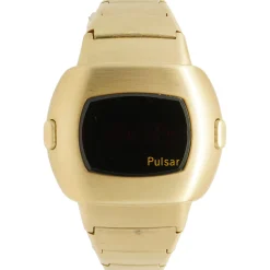 Pulsar 14k Yellow Gold Time Computer 41mm