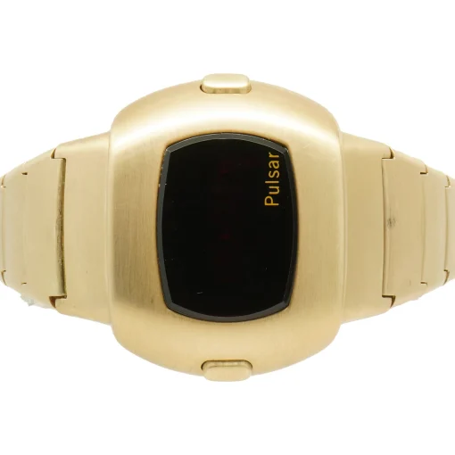 Pulsar 14k Yellow Gold Time Computer 41mm