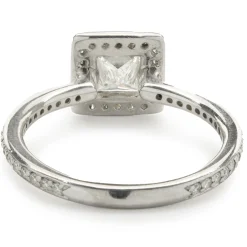 Ritani Platinum Princess Cut Diamond Engagement Ring