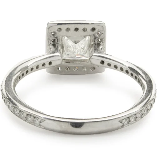 Ritani Platinum Princess Cut Diamond Engagement Ring