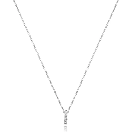 Roberto Coin 18 Karat White Gold Diamond Enhancer Necklace