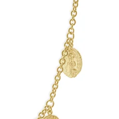 Roberto Coin 18 Karat Yellow Gold 17 Station Coin Necklace