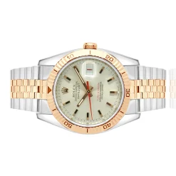 Rolex 18 Karat Rose Gold and Stainless Steel Turn-O-Graph Datejust 36