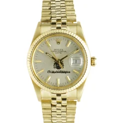 Rolex 14 Karat Yellow Gold Date 34MM