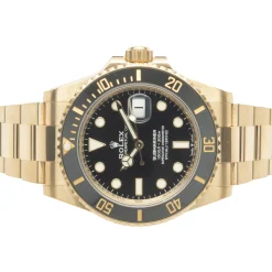 Rolex 18 Karat Yellow Gold Submariner Black / Black 41MM