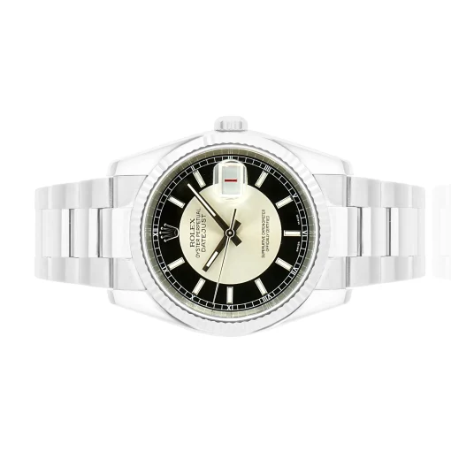 Rolex Stainless Steel Datejust Tuxedo 36mm