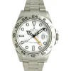Rolex Stainless Steel Explorer II White Dial 42mm
