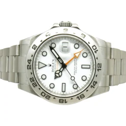 Rolex Stainless Steel Explorer II White Dial 42mm