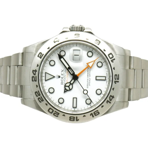 Rolex Stainless Steel Explorer II White Dial 42mm