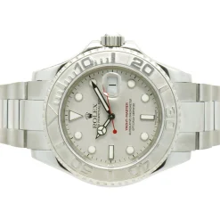 Rolex Stainless Steel Yachtmaster with Platinum Bezel 40mm