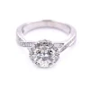 Round Brilliant Cut 1.14 Carat Diamond 14k White Gold Engagement Ring
