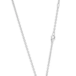 Salavetti 18 Karat White Gold Pave Pink Sapphire and Diamond Disc Necklace