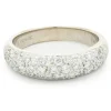 Sonia B 14 Karat White Gold Pave Diamond Band