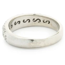 Sonia B 14 Karat White Gold Pave Diamond Band