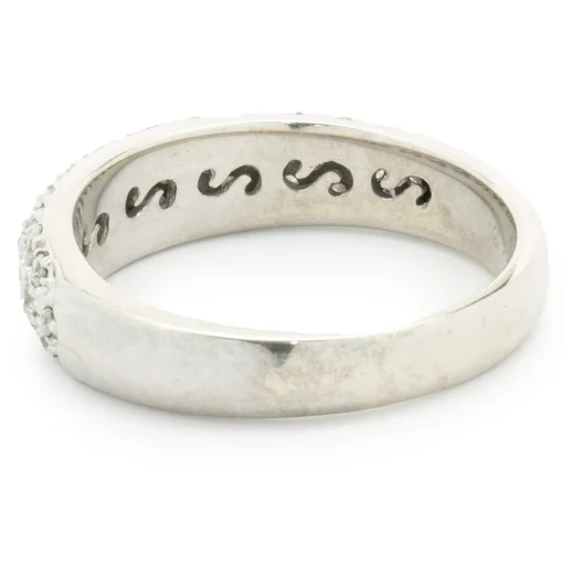 Sonia B 14 Karat White Gold Pave Diamond Band