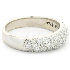 Sonia B 14 Karat White Gold Pave Diamond Band
