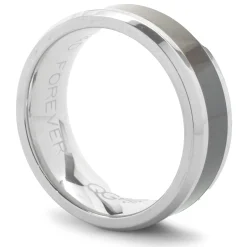 Stainless Steel 8MM Wood Inlay Band
