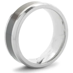 Stainless Steel 8MM Wood Inlay Band