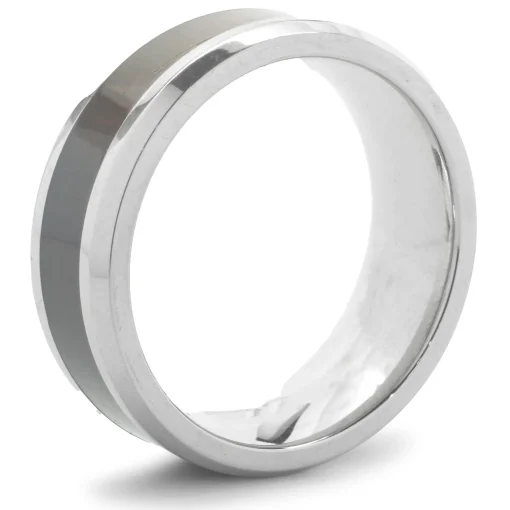 Stainless Steel 8MM Wood Inlay Band