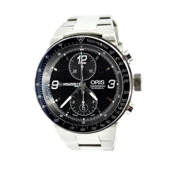 Stainless Steel Oris William F1 Chronograph Carbon Fiber Watch 7563