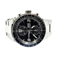 Stainless Steel Oris William F1 Chronograph Carbon Fiber Watch 7563