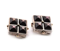 Stephen Dweck 18k Yellow Gold and Sterling Silver Mother-of-Pearl Clip-On Earrings