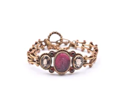Stephen Dweck Sterling Silver Crystal and Gemstone Bracelet